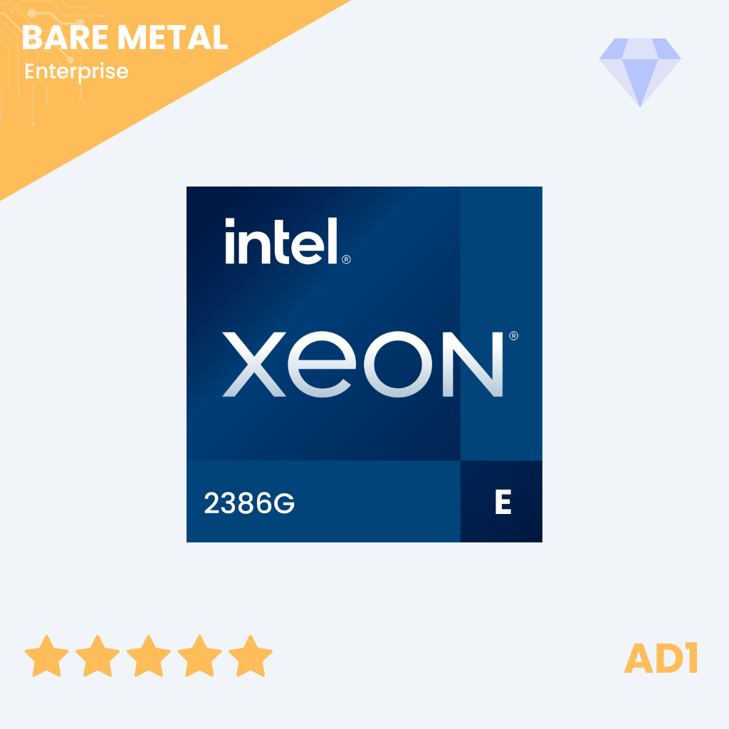 Intel Xeon-E 2386G - 6c/12t - 3.5GHz/4.7GHz