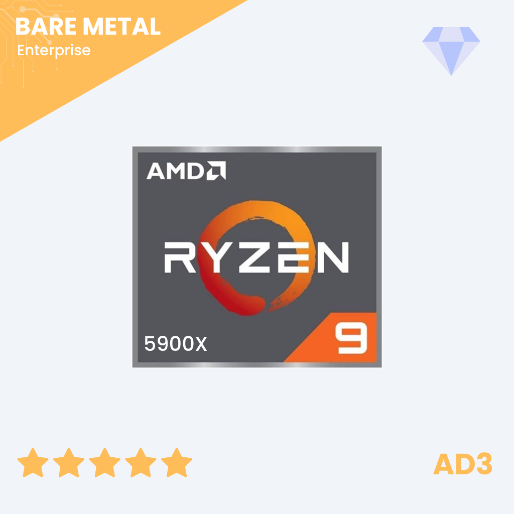 AMD Ryzen 9 5900X - 12c/24t - 3.7GHz/4.8GHz