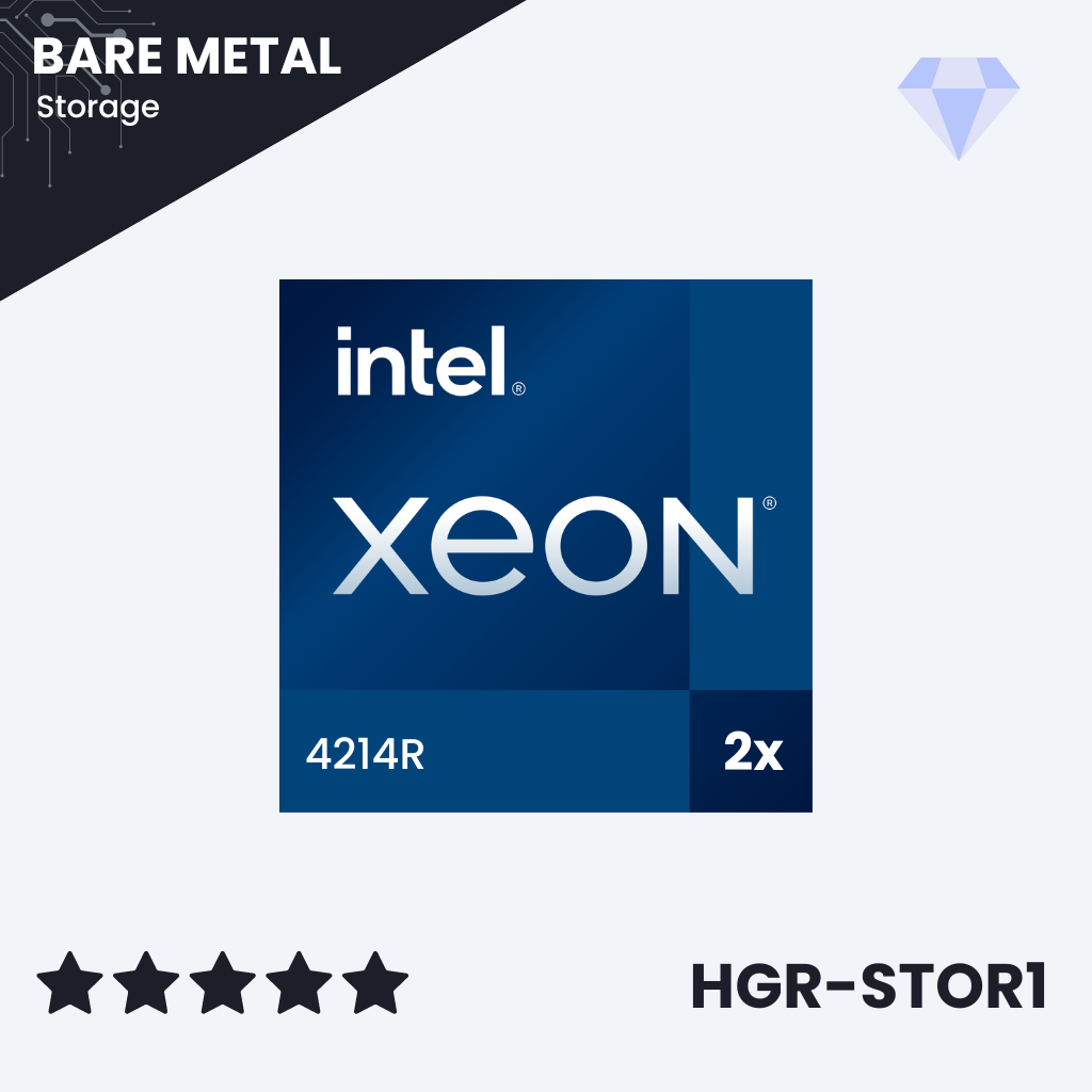 2x Intel Xeon 4214R - 24c/48t - 2.4GHz/3.5GHz