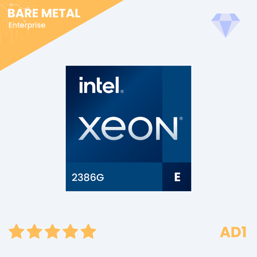 Intel Xeon-E 2386G - 6c/12t - 3.5GHz/4.7GHz